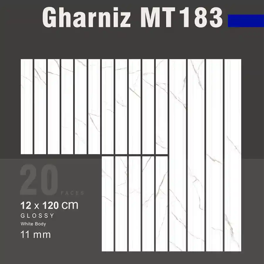 سرامیک قرنیز ایفا سرام مدل MT183 سایز 12 در 120